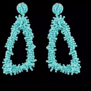 Beaded Trendy Torquoise Earrings